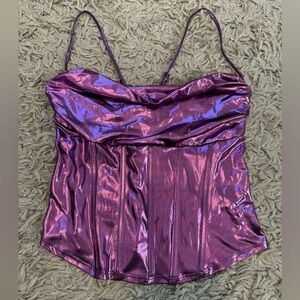 Purple Metallic tank top